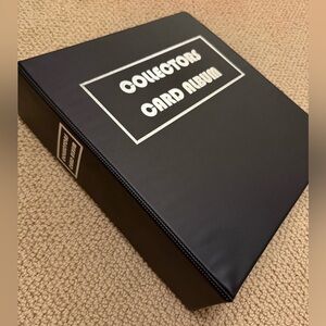 black collectors card album!